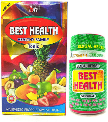 BENGAL HERBS Best Health 50 Capsule & Best Health Tonic 450ml For Body Weakness (Pack Of 2)(Pack of 2, 50 Capsules, 450 ml)