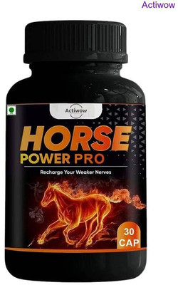 ACTIWOW Horse Power Pro Capsule Recharges energy & builds confidence JU21Q(30 Capsules)