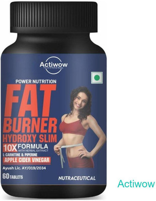 ACTIWOW Fat Burner Tablets for Weight Loss & DetoxificationY01(60 Tablets)