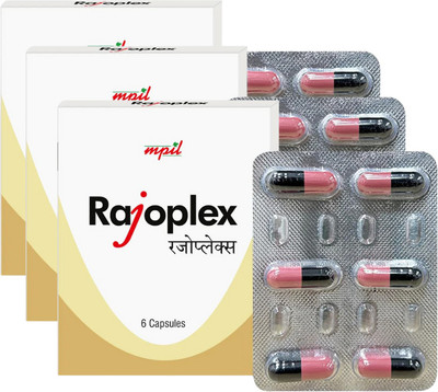 mpil Razoplex Capsules Herbal Support for Menstrual Comfort(Pack of 3, 18 Tablets)