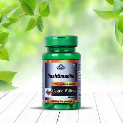 CIPZER Yashtimadhu Capsule| Relief Acidity and gas problem solution - (60 caps)(60 Capsules)