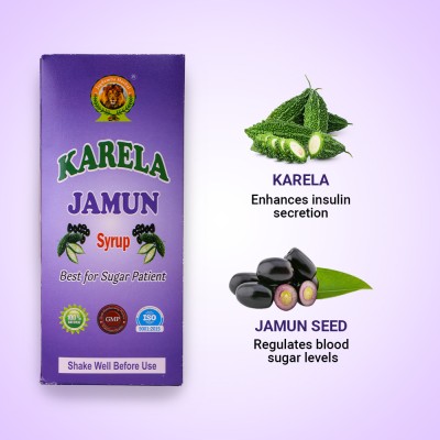 jagdamba herbal KARELA JAMUN SYRUP | Low Glycemic Index | Karela and Jamun Seeds