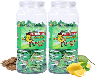 Multani Pachmeena Digestive Care Aam Candy | Reduce Indigestion - (150 Candy Each)(Pack of 2, 300 Tablets)