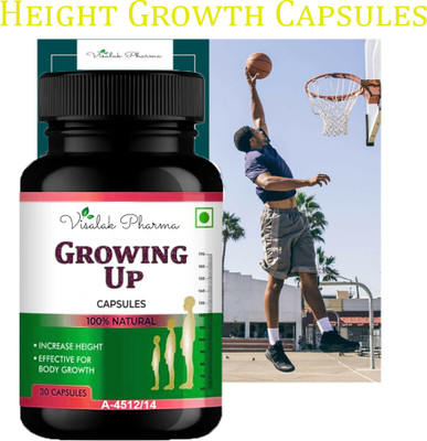 visalak pharma Growing Up Height increase Medicine//Height Growth Capsule(30 Capsules)