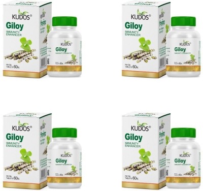 Kudos Giloy 60 Tablets | Blood Purifier Medicine| Immunity Booster(Pack of 4)