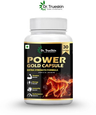 Dr.TrueSkin Power Gold Herbal Men’s Strength Force Daily 30 Capsules(30 Capsules)