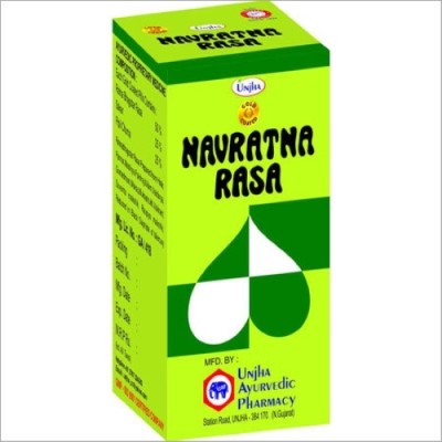 Unjha Navratna Rasa Gold Coated (1 Pack, 30 Tablets)