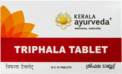 Kerala Ayurveda Triphala Tablet Helps with Gut Health, Constipation 100 Count(100)