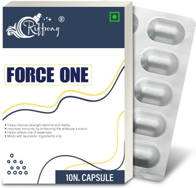 Riffway FORCE ONE Health Wellness Power Capsule For Men - Recharge Your Energy Levels