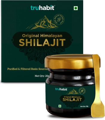 TruHabit Original Himalayan Shilajit Resin (20g) Natural Stamina Booster,Pure & Tested