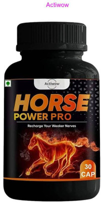 ACTIWOW Horse Power Pro Capsule Recharges energy & builds confidence CR79FD(30 Capsules)