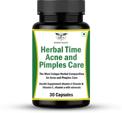 BHARAT HEALTH Herbal Time Capsule Help in Acne | Pimple | Scars | Skin Problems - 30 Capsule(30 Capsules)