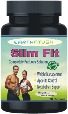 earthayush Slim fit / completely weight loss solution/30 capsule/packet of 1(30 Capsules)