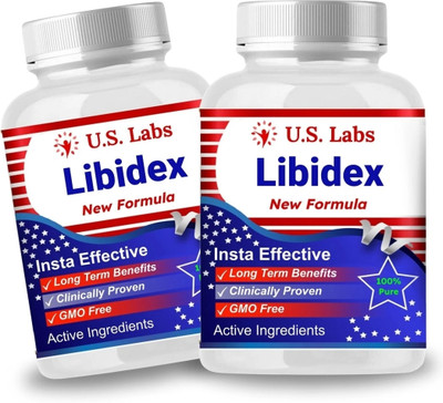 US Labs Libidex Capsule Men - The Great Erolabs Formula - 1 Month Pack(Pack of 2, 60 Capsules)