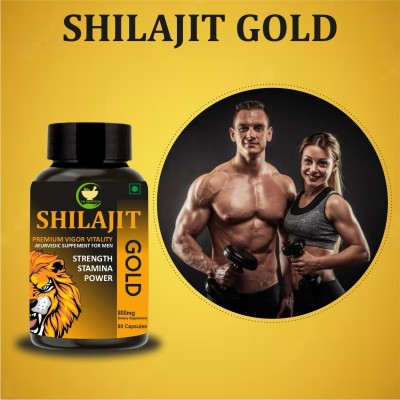 FIJ AYURVEDA Shilajit Gold Capsule for Men & Women - 800mg 60 Capsules