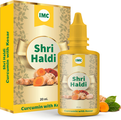IMC Shri Haldi Curcumin with Kesar | Enriched with Haldi, Kesar and Black Pepper(20 ml)