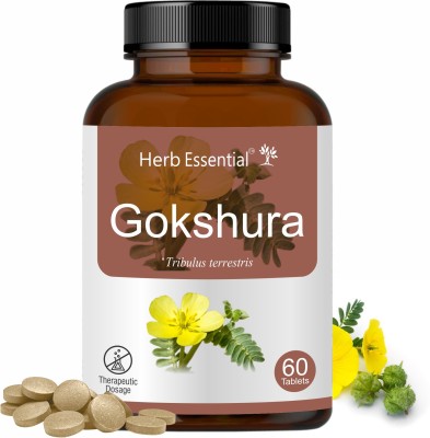 Herb Essential Gokshura |Tribulus Terrestris| Performance Enhancer, 850 MG Tablet - 60's