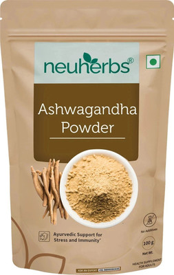 Neuherbs Organic Ashwagandha Powder | Ayurvedic Care for Stress Relief |No Additives(100 g)
