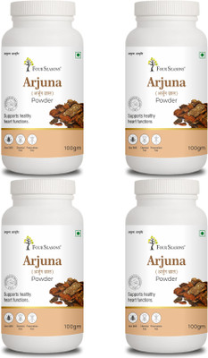 Four Seasons Arjuna Powder for Cholesterol control supports healthy heart functions(Pack of 4, 400 g)