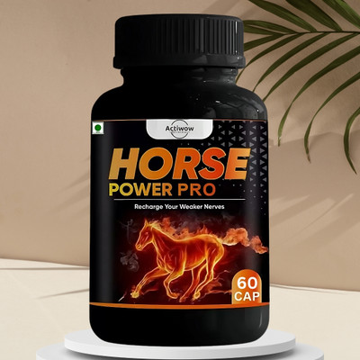 ACTIWOW Natural Horse Power Pro Energy & stamina booster for man Booster Men(60 Capsules)
