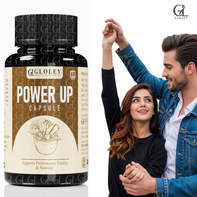 GLOLEY Power Up Herbal Daily Stamina Formula With Horse Energy And Fire Vitality(60 Capsules)