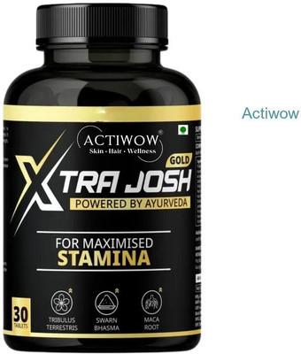 ACTIWOW Xtra Josh Gold Capsules - Herbal Strength Without Crash(30 Capsules)