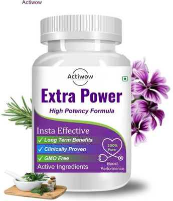 ACTIWOW Extra Power Capsules - Engineered for Energy(30 Capsules)