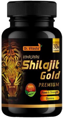 Dr Vitasta Pure Himalayan Shilajit Capsule for Stamina,Strength and Endurance