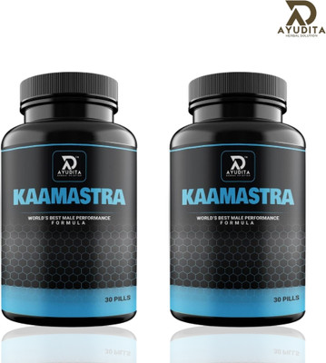 AYUDITA HERBAL SOLUTION Ayurvedic Kaamastra Capsule for Boost Your Energy Performance Power(Pack of 2, 30 Tablets)