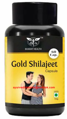 BHARAT HEALTH GOLD SHILAJEET AYURVEDIC CAPSULES 60veg capsules pack of 1(60 Capsules)
