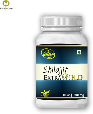 Revamoy Shilajit ExtraGold, helpful for Muscle Strength, Energy Levels& Immunity,(60cap)(60 Capsules)
