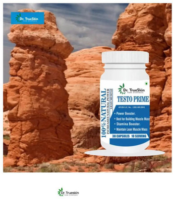Dr.TrueSkin Testo Prime Capsules Enhance Stamina and Muscle Endurance(30 Capsules)