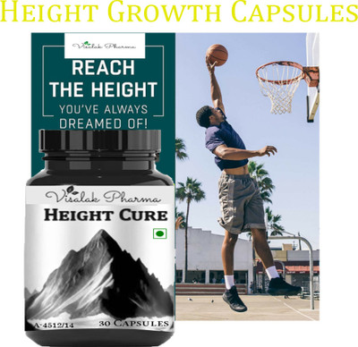visalak pharma Height Cure Height Increasing Height Growth | boys & grils | Ayurvedic(30 Capsules)