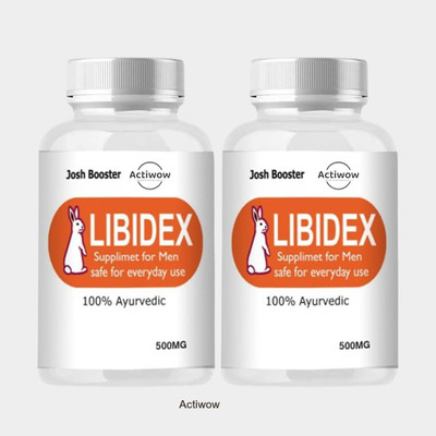 ACTIWOW Libidex Capsules - Men’s Stamina, Vitality & Performance Formula(Pack of 2, 60 Capsules)