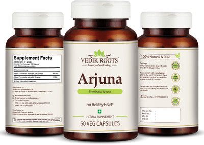 Vedikroots Arjuna Terminalia for healthy heart 60 Capsules(60 Capsules)