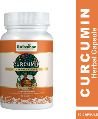 Rajasthan aushdhalaya CURCUMIN CAPSULE Supports Important Blood and Liver Functions - 30 Caps(30 Capsules)