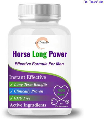 Dr.TrueSkin Horse Long Power Capsule & Oil With Vital Recharge Solution(30 Capsules)