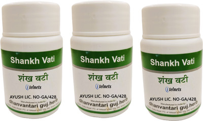 ITELNETS Dhanvantari Shankh Vati (3 x60T Each)(180 Tablets)