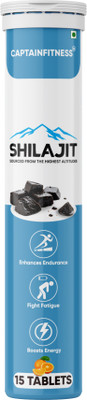 CaptainFitness Shilajit Effervescent Tablets Boost Performance and Stamina |o17|(15 Tablets)