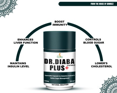 grinbizz Dr Diaba Plus Capsule Naturally Control Blood Sugar Level/Diabetes Care(Pack of 3)