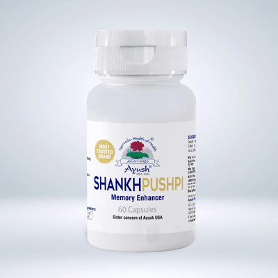 Ayush Herbs Shankhpushpi Capsules helps Memory Support(60 Capsules)