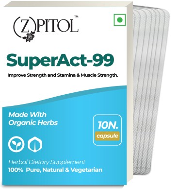 ZPITOL Super Act Wellness Energy Capsule For Men / Realize Your Power / Stress Reliefe(Pack of 8)