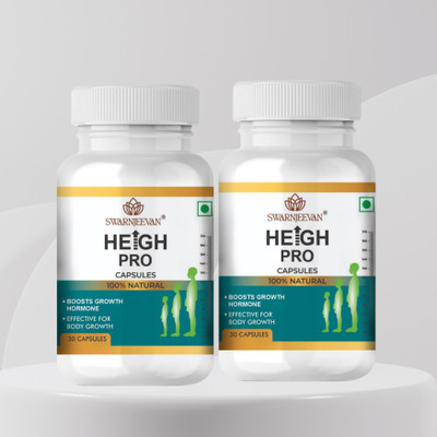 Swarnjeewan Height Pro Advance Herbal Growth Formula - Pack of 2(2 x 30 Capsules)