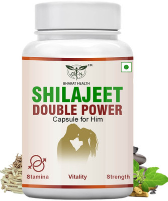 BHARAT HEALTH SHILAJEET DOUBLE POWER CAPSULE FOR HIM ( 30VEG CAPSULE)(30 Capsules)