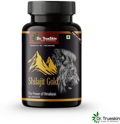 Dr.TrueSkin Shilajit Gold Natural Energy Power 30 Capsules(30 Capsules)