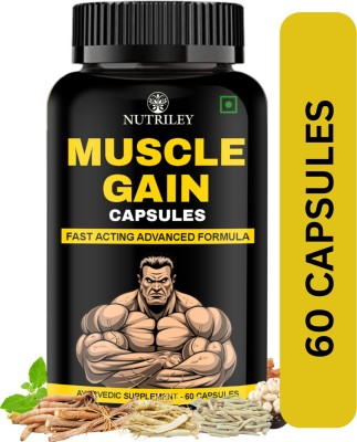 NUTRILEY Muscle Builder Tablet, Body Growth Capsule, Body Gainer Capsule For Men