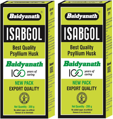 Baidyanath Isabgol - Psyllium Husk Powder - 200gm (Pack of 2) Effective Constipation Relief(Pack of 2, 200 g)