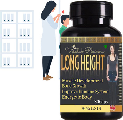 visalak pharma Long Height Ayurvedic tab-lets 30 Caps pack of 1(30 Capsules)