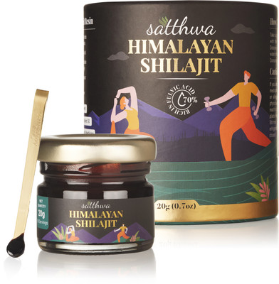 Satthwa Pure Himalayan Shilajit Resin |High Potency Grade |Energy Boost & Immune Support(20 g)