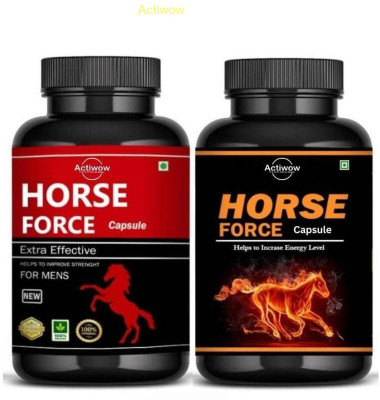 ACTIWOW Horse Force Capsule Combo for Lasting Energy and Vitality VFX187 F06(30 Capsules)